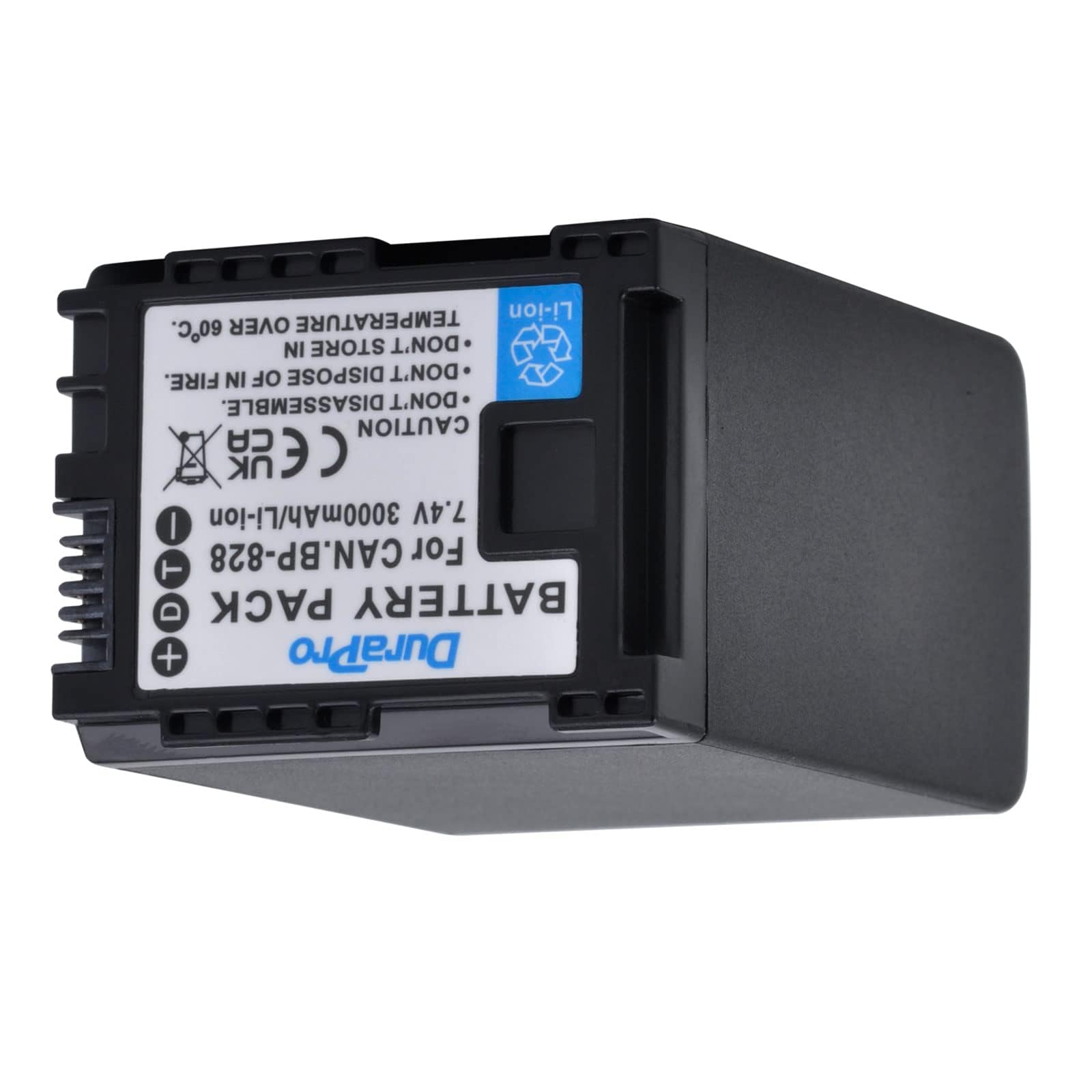 DuraPro 1Pc 3000mAh BP-828 Akku für Canon BP-828 BP-820; Canon VIXIA GX10 HFS30 HF20 HG20 G30 G40 XA20 XA25 HFM300 Camcorders