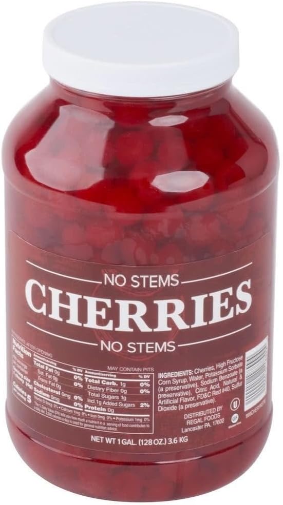 The Original Maraschino Cherries without stems