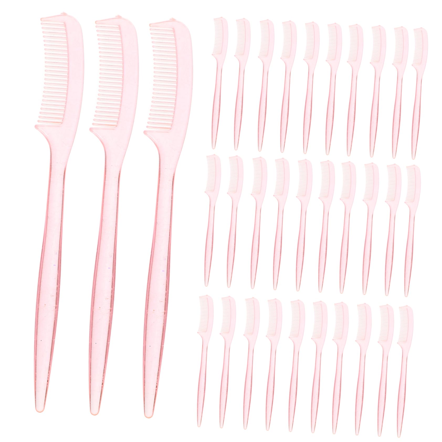 Gogogmee Professional Eyelash Brush Eyebrow Comb 100pcs Lash Tools Set False Lashes Spoolies Makeup Brush for Salon Personal Use Random Color
