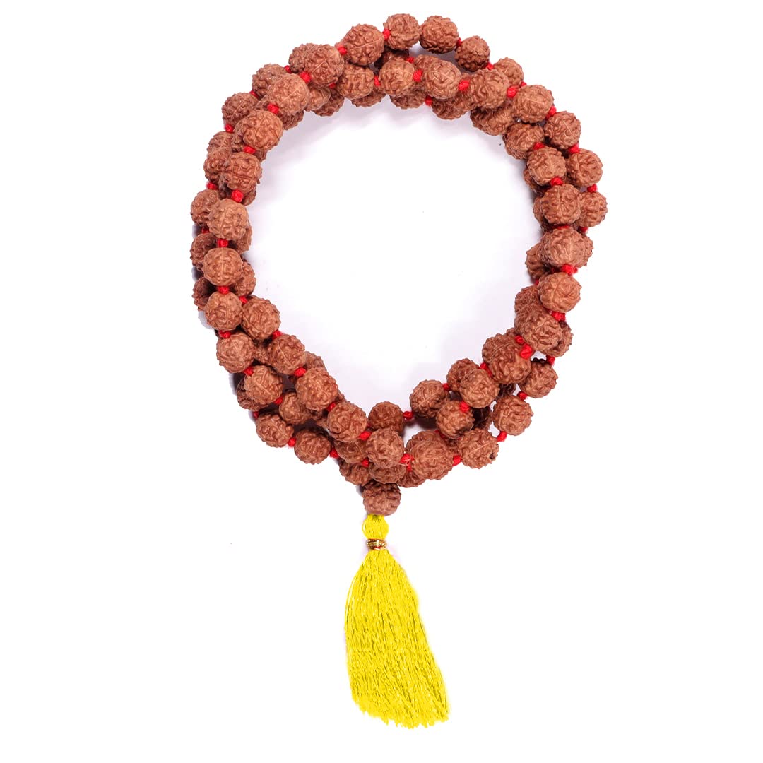 Rudralife 5 Mukhi Rudraksha Mala For Japa | 8Mm Rudraksha Japa Mala For Men And Women | By Rudralife | Educating People About Rudraksha For Over 20 Years, Brown