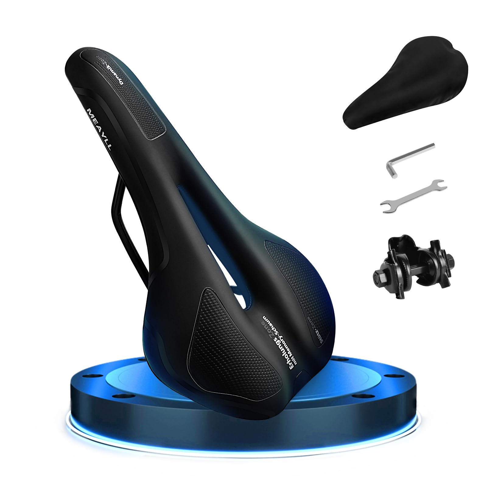 Fahrradsattel Herren & Damen Bequem Weich – 2026 Ergonomischer Fahrrad Sattel mit Optimierter Druckverteilung und Memory Foam, Sportlicher Sattel für MTB, Rennrad und Intensive Radfahrten