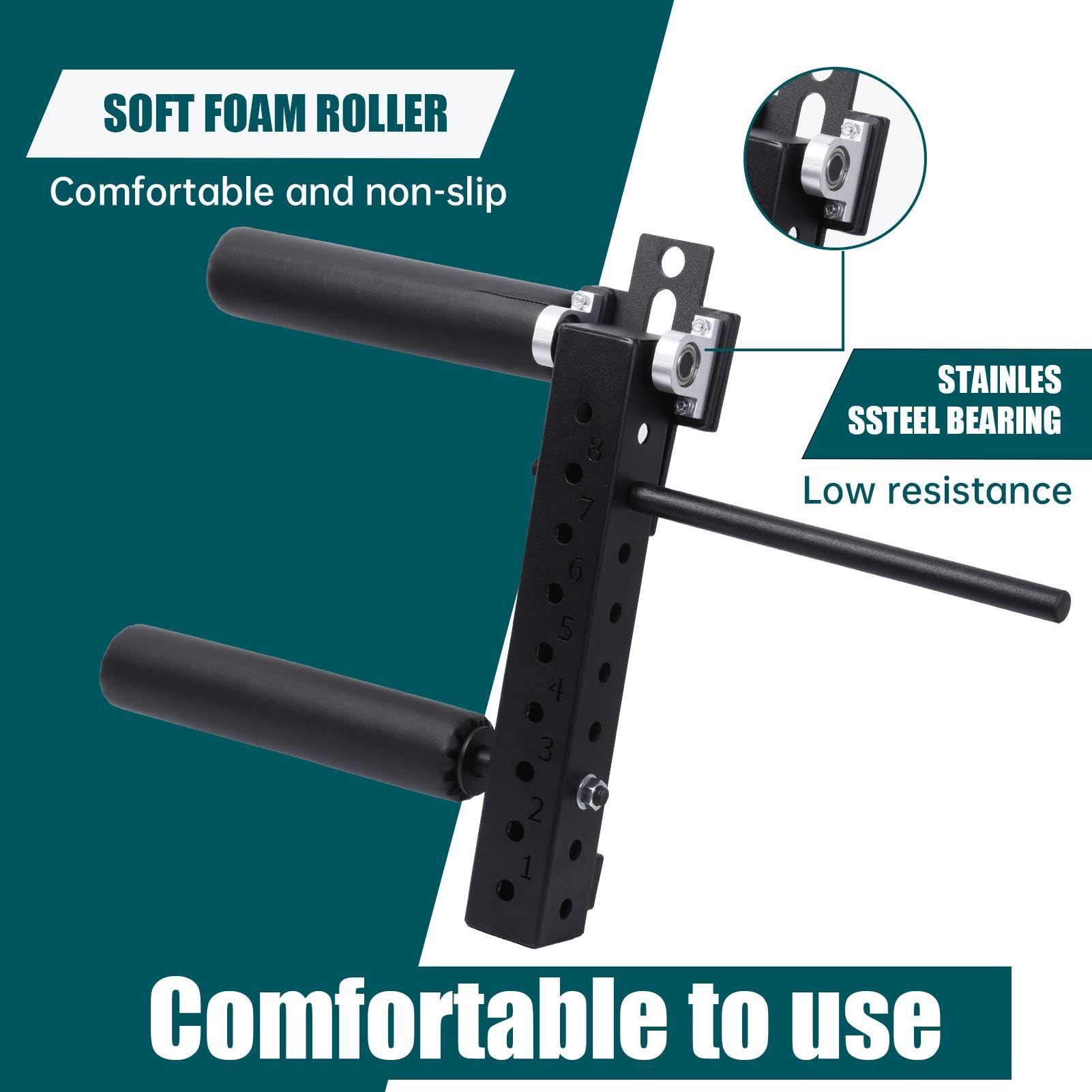 Máquina de Curl de piernas con extensión y Curl depiernas. Accesorio Ajustable. Máquina de Curls de piernas Sentado. Capacidad máxima de 120 kg para Entrenar los músculos de laspiernas (18 mm/26 mm)