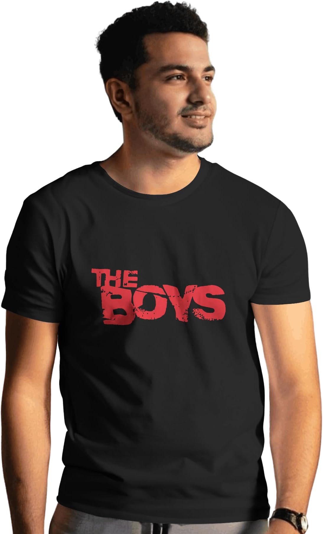 JONTY S FASHION The Boys Printed Black Pure Cotton T-Shirt 210 GSM Bio-washed2