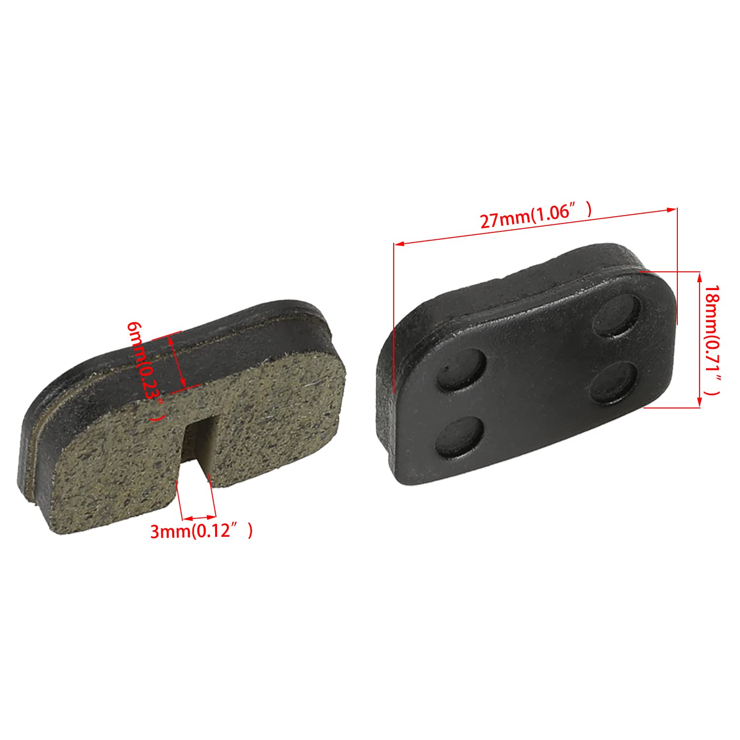 YOXUFA 180mm Rear Brake Disc Rotor with Pads for Baja Doodle Bug DB30