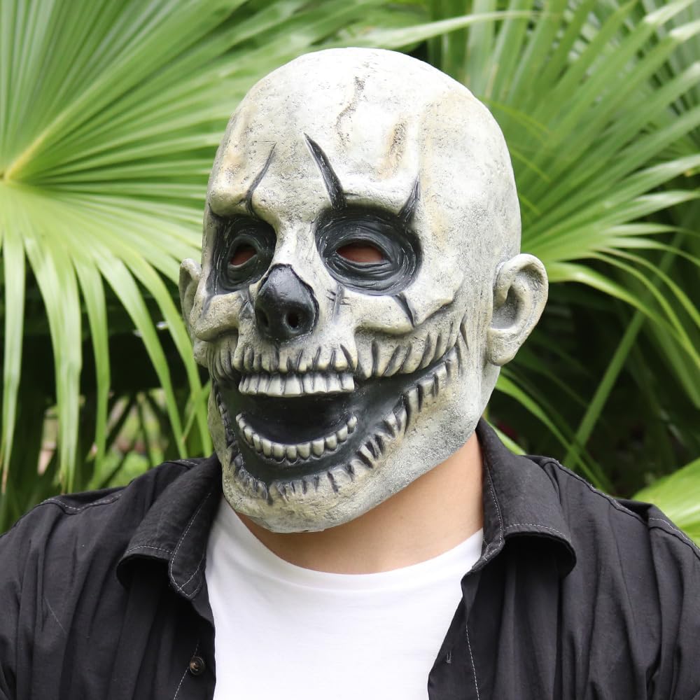 RIYUNE Máscara de látex de calavera de cerebro desnudo, máscara de RIYUNE Máscara de látex de calavera de cerebro desnudo, máscara de
