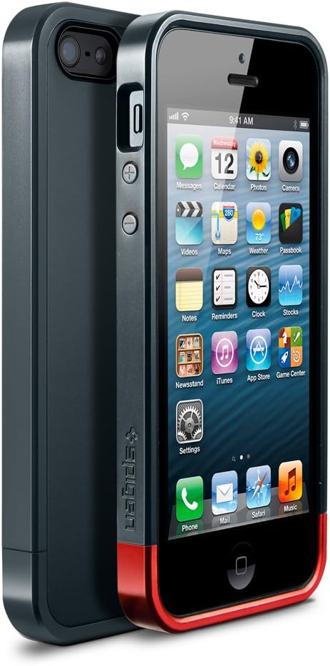 Spigen Linear Metal iPhone 5 Case for iPhone 5S - Metal Slate