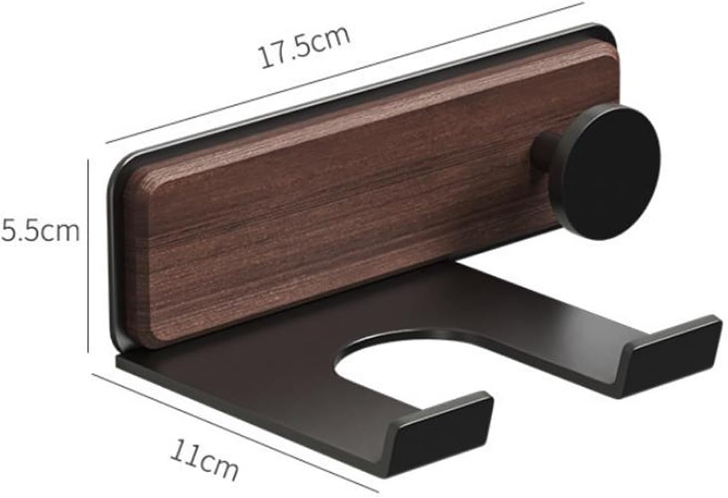 ヘアドライヤーホルダー 木製ヘアドライヤー棚洗面化粧台ヘアドライヤー吊り下げ収納ラック壁掛けブラケット 省スペース