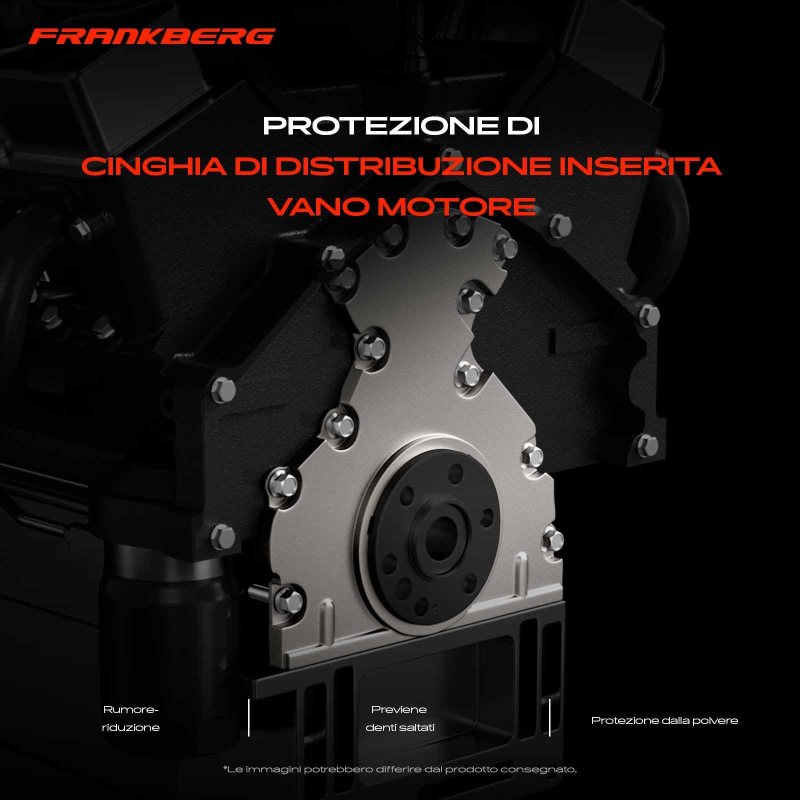 Frankberg Coperchio della cinghia di distribuzione diesel 2005433 | Compatibile con: Autobus Transit V363 FAD FBD, Autobus Transit Custom V362 F3, Transit V363 Box FCD FDD