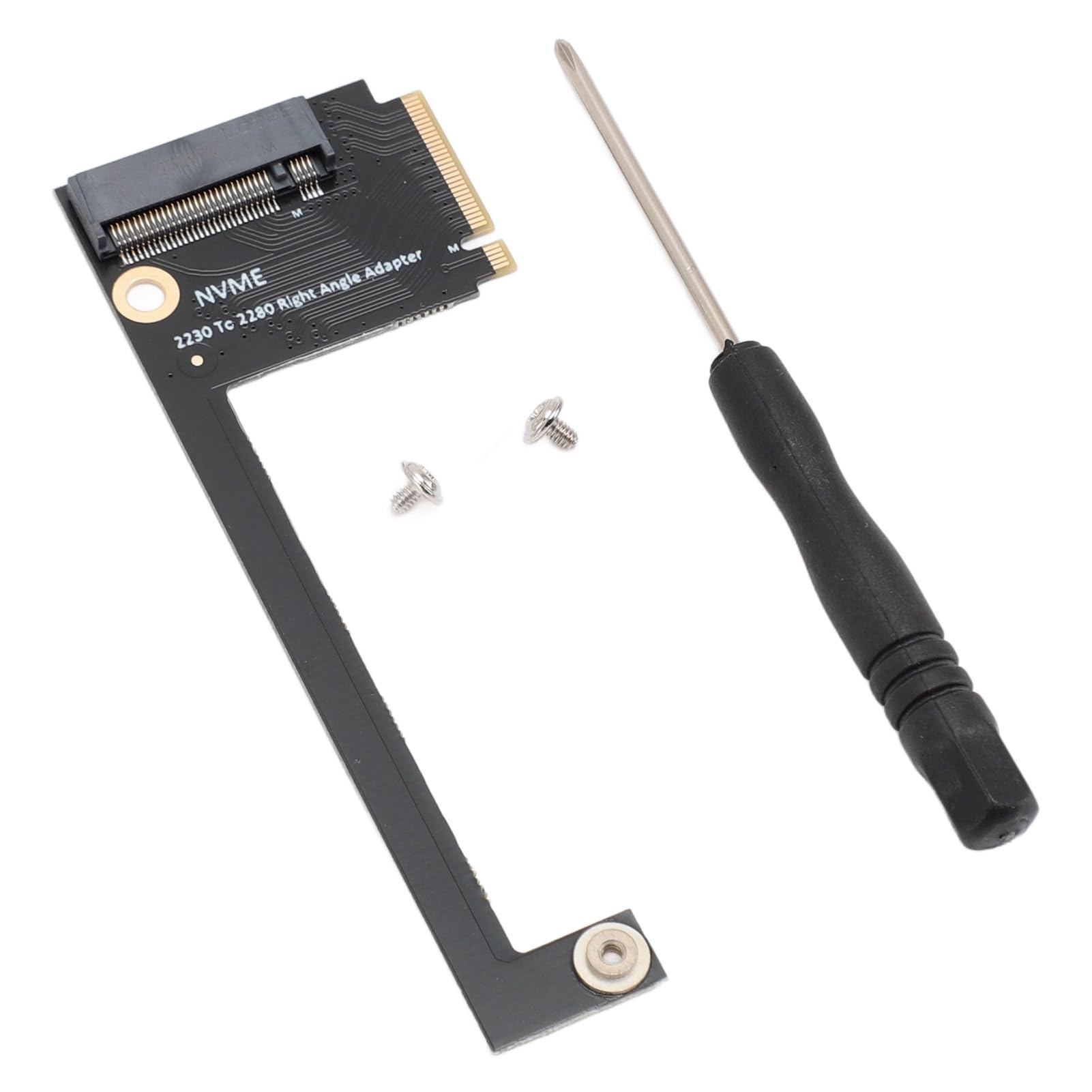for Rog Ally Handheld Conversion 2230 to 2280 SSD Expansion Board, NVME M Key NGFF M.2 PCIE 4.0 3.0 Gold Finger High Capacity Adapter 90 Degree Conversion Card, Black-image-8