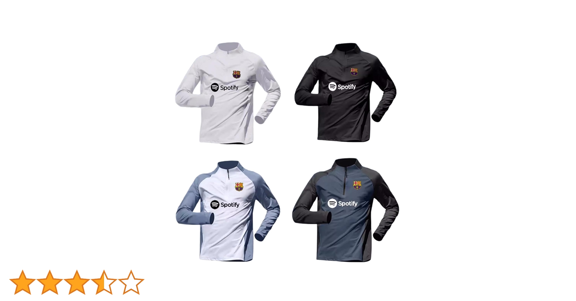Amazon | バルセロナ サッカートレーニングスーツ 長袖 サッカー