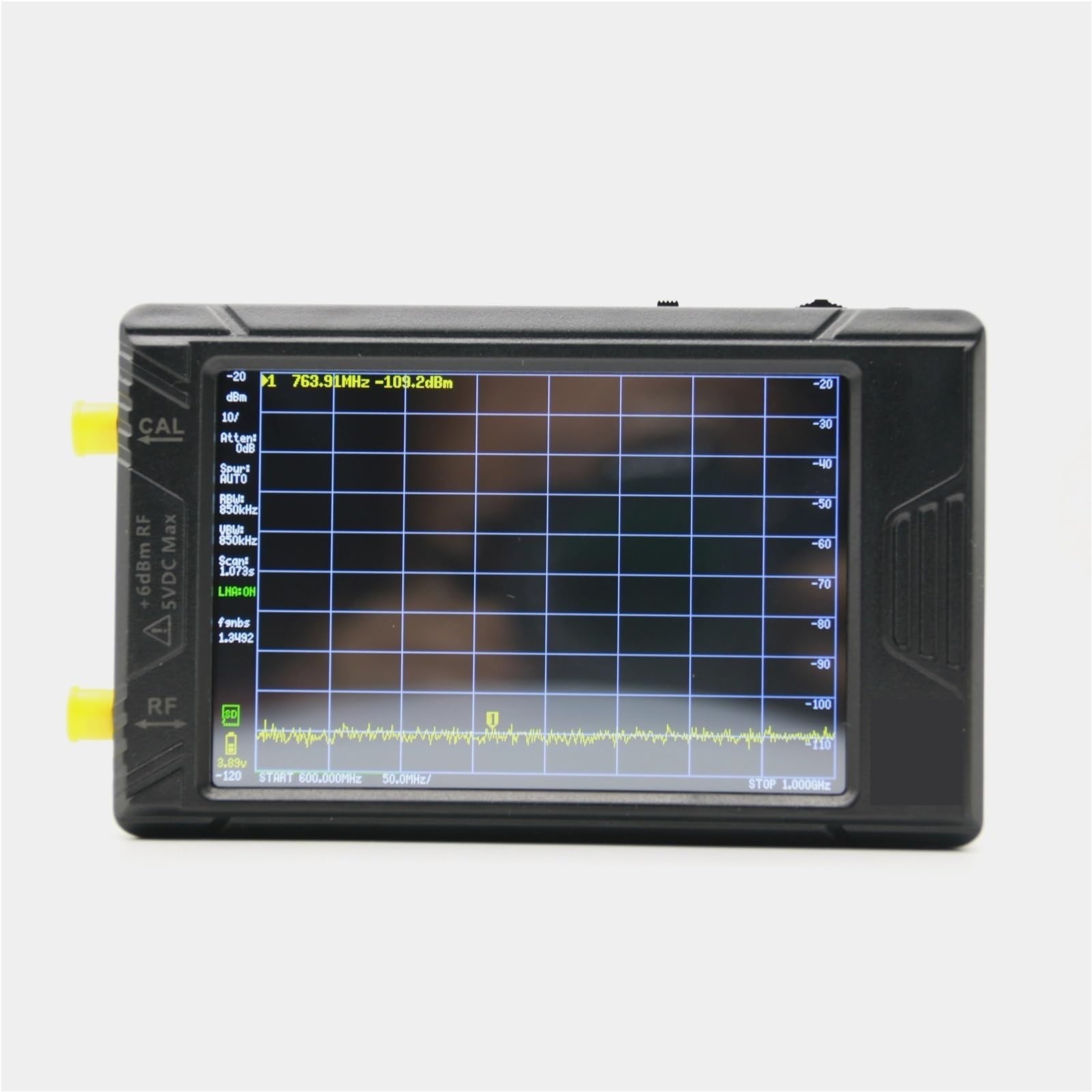 Network Analyzer, Ultra 100KHZ-5.3GHZ 4inch Display Handheld Spectrum Analyzer Generator with Battery