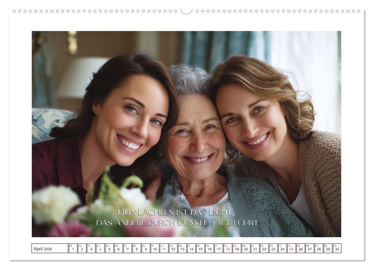 Zeit für Dankbarkeit - Pflege mit Herz (hochwertiger Premium Wandkalender 2026 DIN A2 quer), Kunstdruck in Hochglanz: Ein Kalender voller Wärme, Mitgefühl und Wertschätzung. (CALVENDO Menschen)