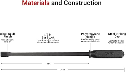 Miniatura 2 de TEKTON LSQ4212 - Palanca con punta angular con tapa para martillar.