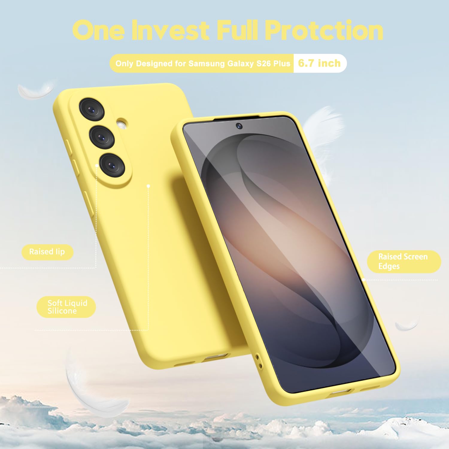 oakxco for Samsung Galaxy S24 Ultra Phone Case Liquid Silicone, Thin Slim Soft Rubber Gel TPU Plain Simple Cover for Women Girl Cute, Matte Solid Color, Brown Khaki Nude — view 554