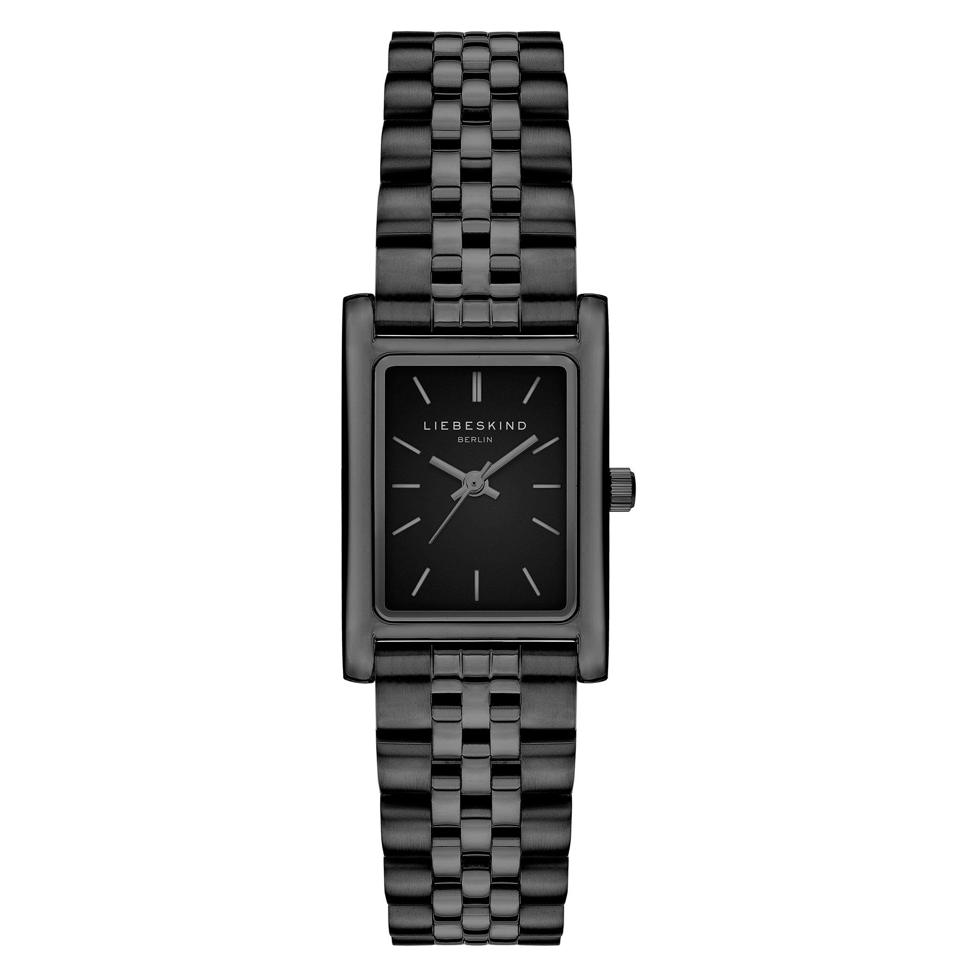 Liebeskind Berlin Damen Armbanduhr – Vintage Quarzuhr 21 x 31,5 mm – Rechteckiges Gehäuse – Edelstahlarmband – 3 ATM wasserdicht – Perfekt für den Alltag