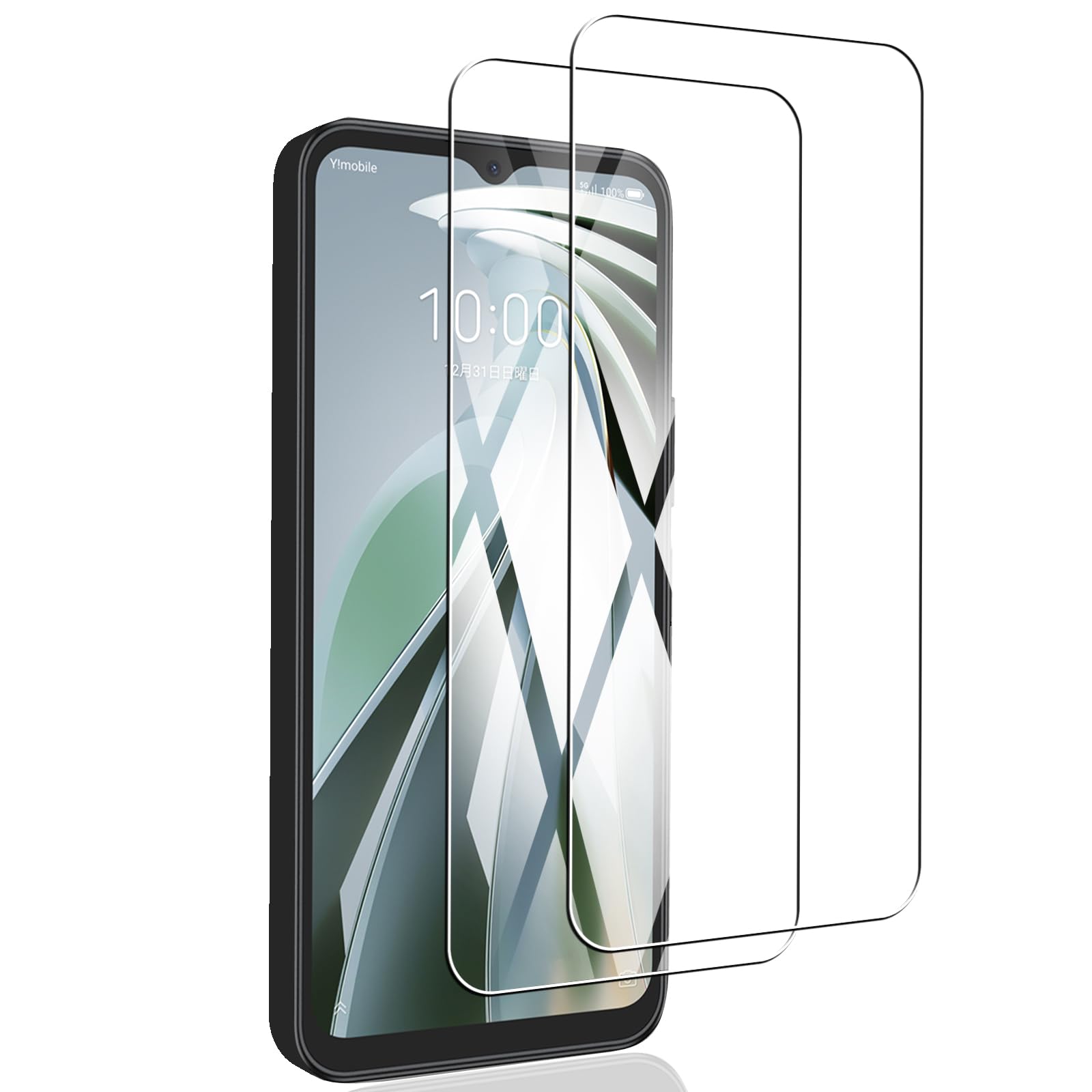 【2枚ガラスフィルム】対応 ZTE Libero 5G IV A302ZT 用のガラス フィルム FOR nubia Ivy 強化保護ガラス FOR ZTE Libero 5G IV A302ZT 用の液晶保護フィルム 【日本旭硝子素材AGC製品 硬度9H 気泡ゼロ飛散防止 衝撃吸収 指紋防止 簡単貼り付け】PCduoduo