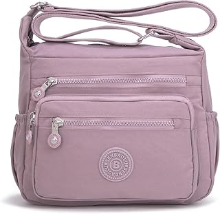 Modiq Women Crossbody Bag Waterproof Nylon Multi-layer Crossbody Bag Casual Satchel Bag Shoulder Bag Messenger Bag Travel ... Price In India