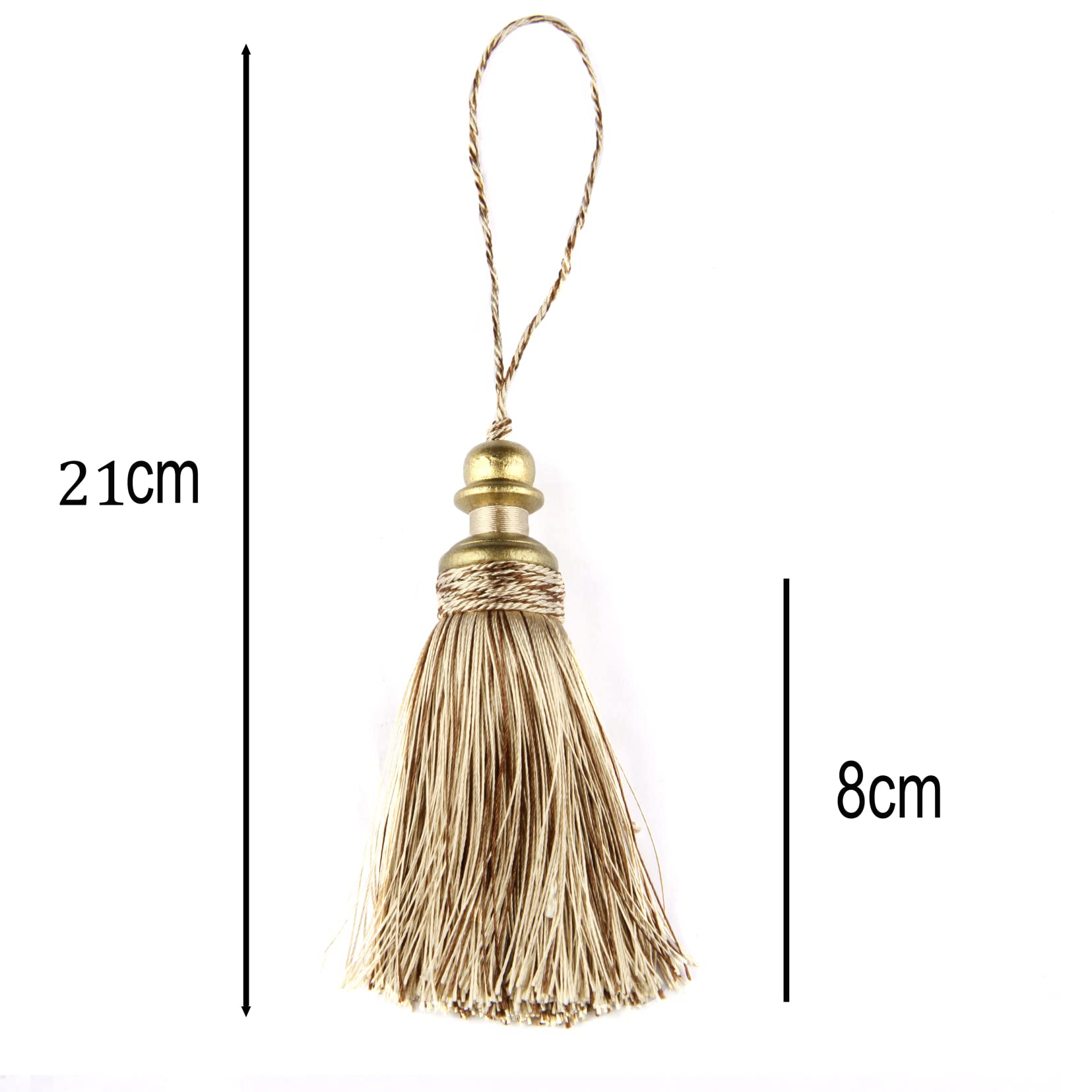 Ornamente, Quasten, Fransenbesatz mit Quasten, for Selbermachen, Quasten for Aufhängen, Schlüsselquasten im europäischen Stil, Nähzimmer, Vorhang-Accessoire, Quastenband(Mix Navy)