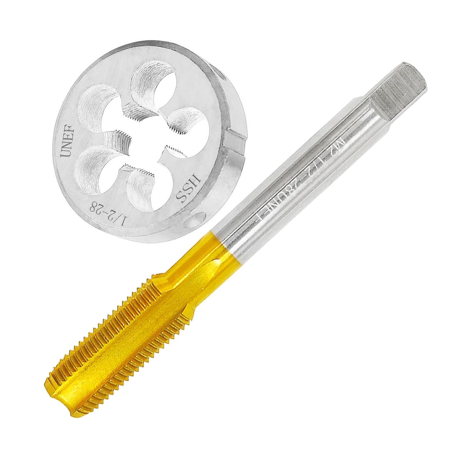 Hogtnd Professional 28Unef Tap And Die Set Suitable For Drills Thread Tool Set
