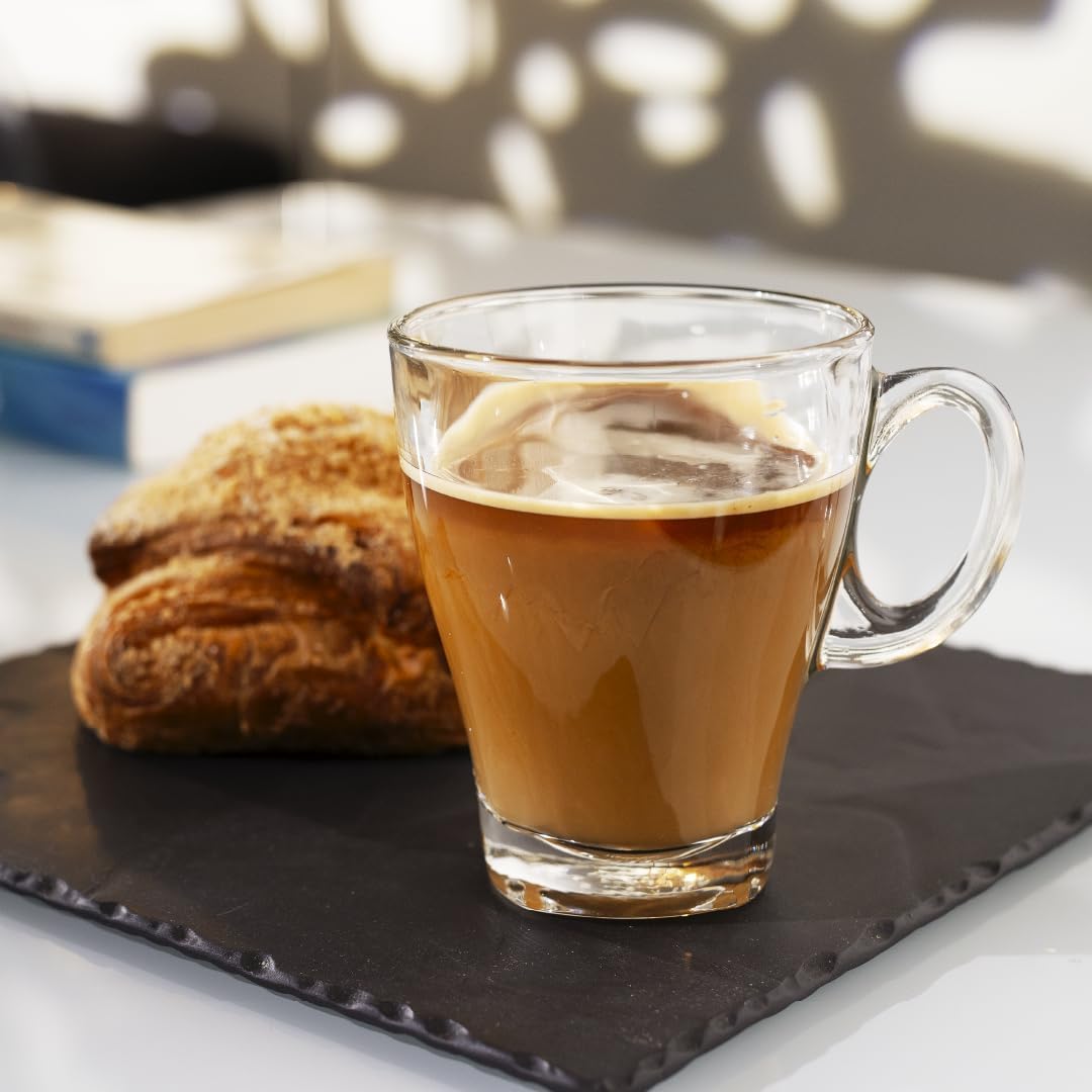 LEMONSODA Glass Coffee Cup - Great for Americano, Latte, Coffee, Iced Coffee, Tea - Coffee Mugs with Handles - Quality Glass Mugs for Drinks - Houswarming Gifts for Family - 12oz (Set of 48)