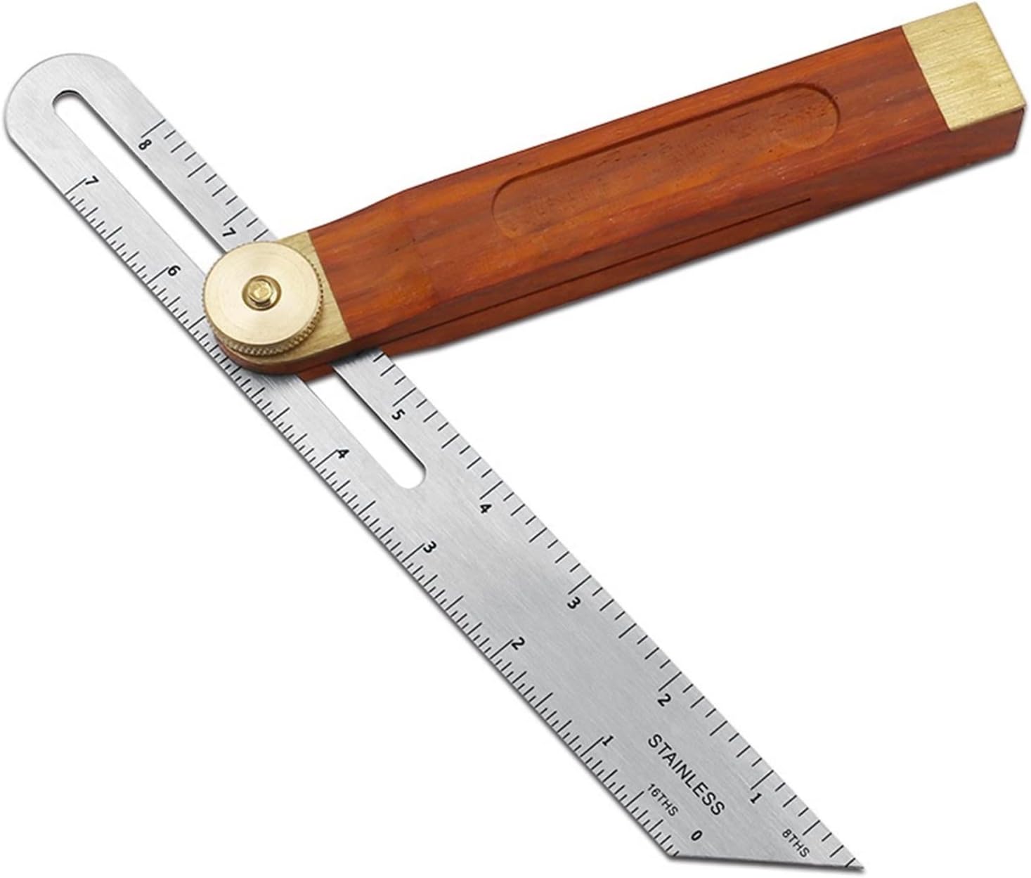 Miter Gauge Angle Rulers Gauges Tri Square Sliding TBevel with Wooden Handle Level