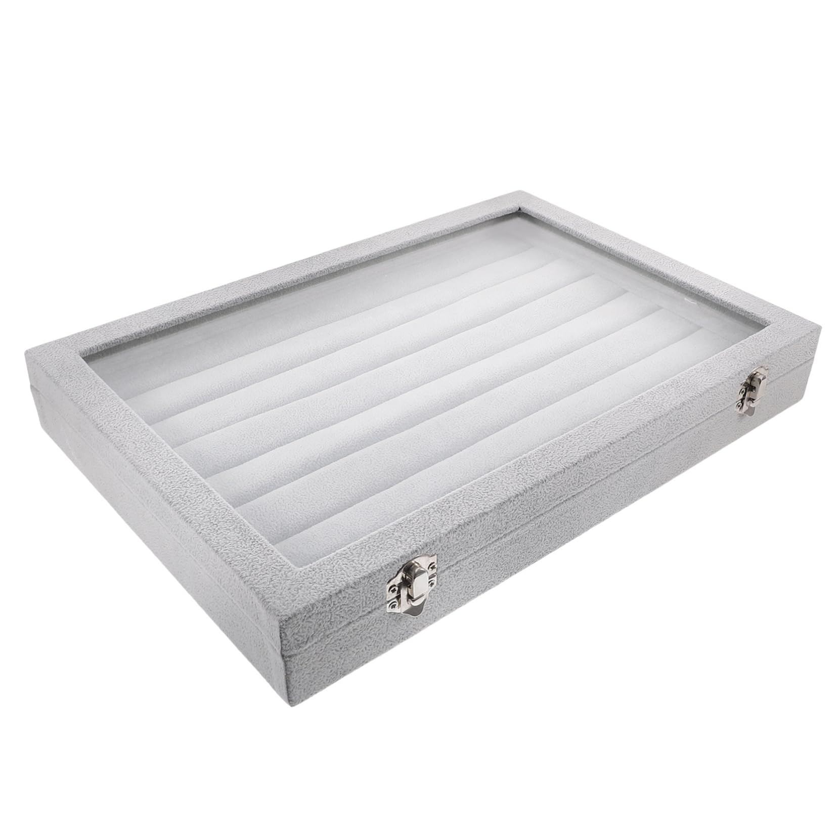 Caja De Almacenamiento De Anillos Transparente Bandejas Apilables Para Organizar Joyas Caja Tapa Para Exhibir Joyas Organizador Para Joyero