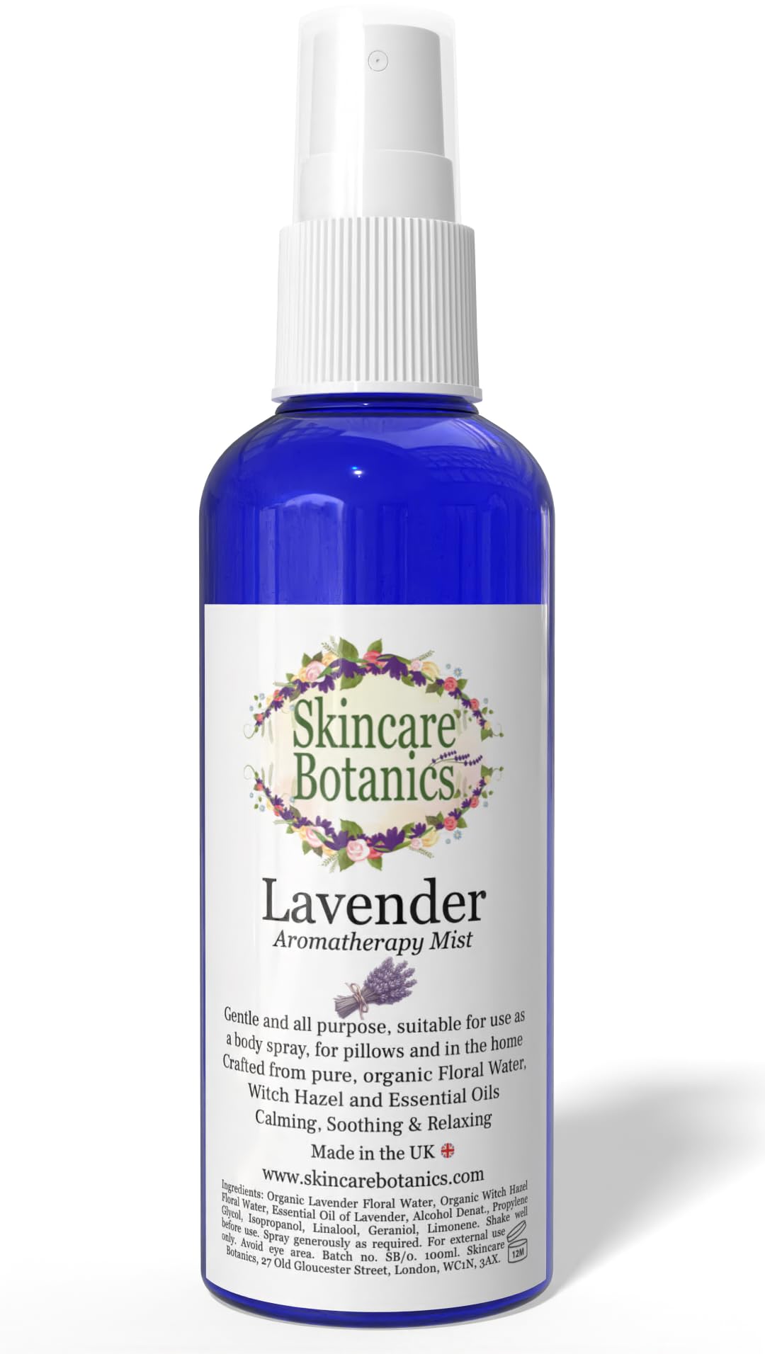 Lavender Spray | Natural Room, Pillow & Body Mist | Relaxing & Calming | 100ml