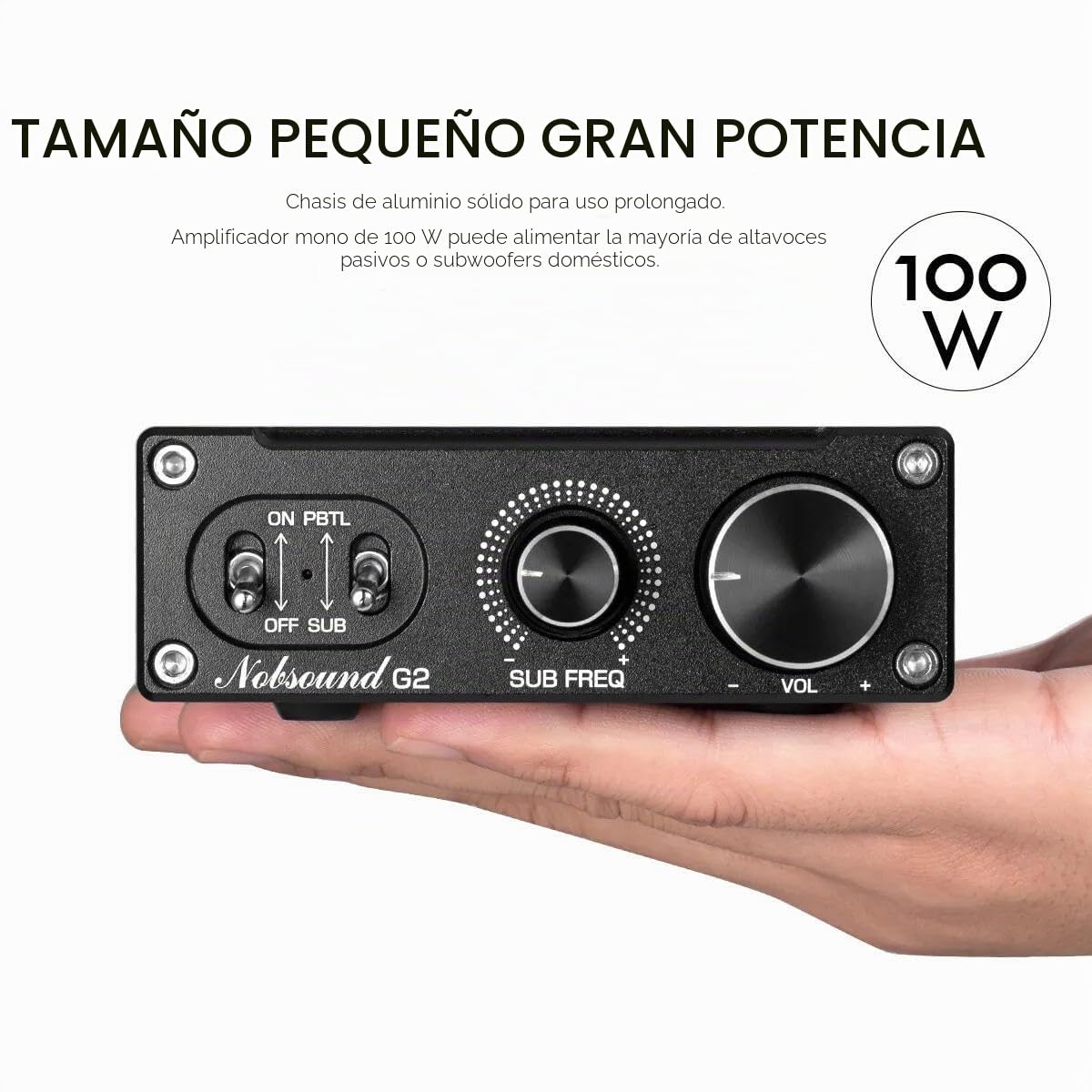 Pacchetto Nobsound G2 100W Sub/Mono Amp e Douk Audio BS-1 Bass Shaker: un'esperienza immersiva e tattile con bassi potenti per home theater e sedie da gaming