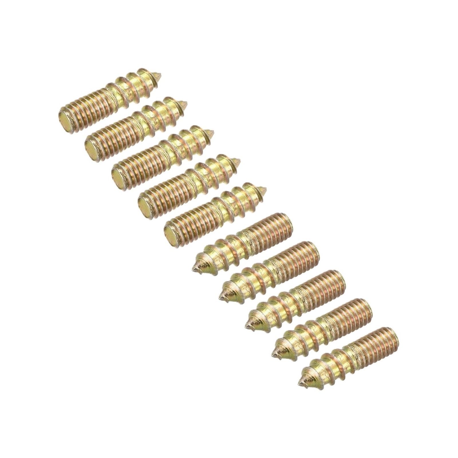 8-120 Tornillos De Pasador Rosca Doble Extremo M6 M8 M10 Pernos Suspensión For Muebles Madera(M8x60mm 48pcs)