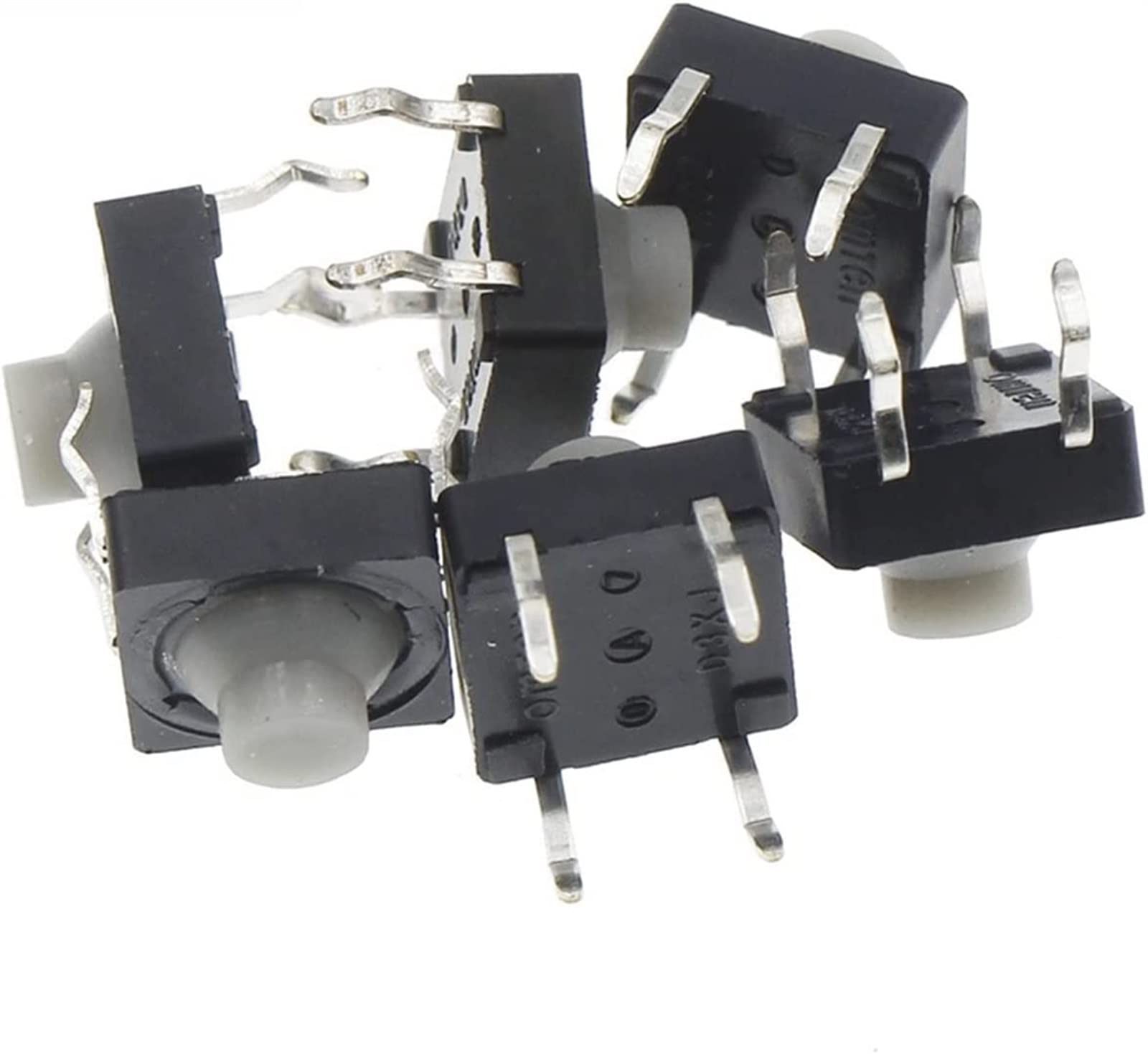 Tact Bouton Poussoir 8x8x5mm en silicone conducteur silencieux pour circuit imprimé x100
