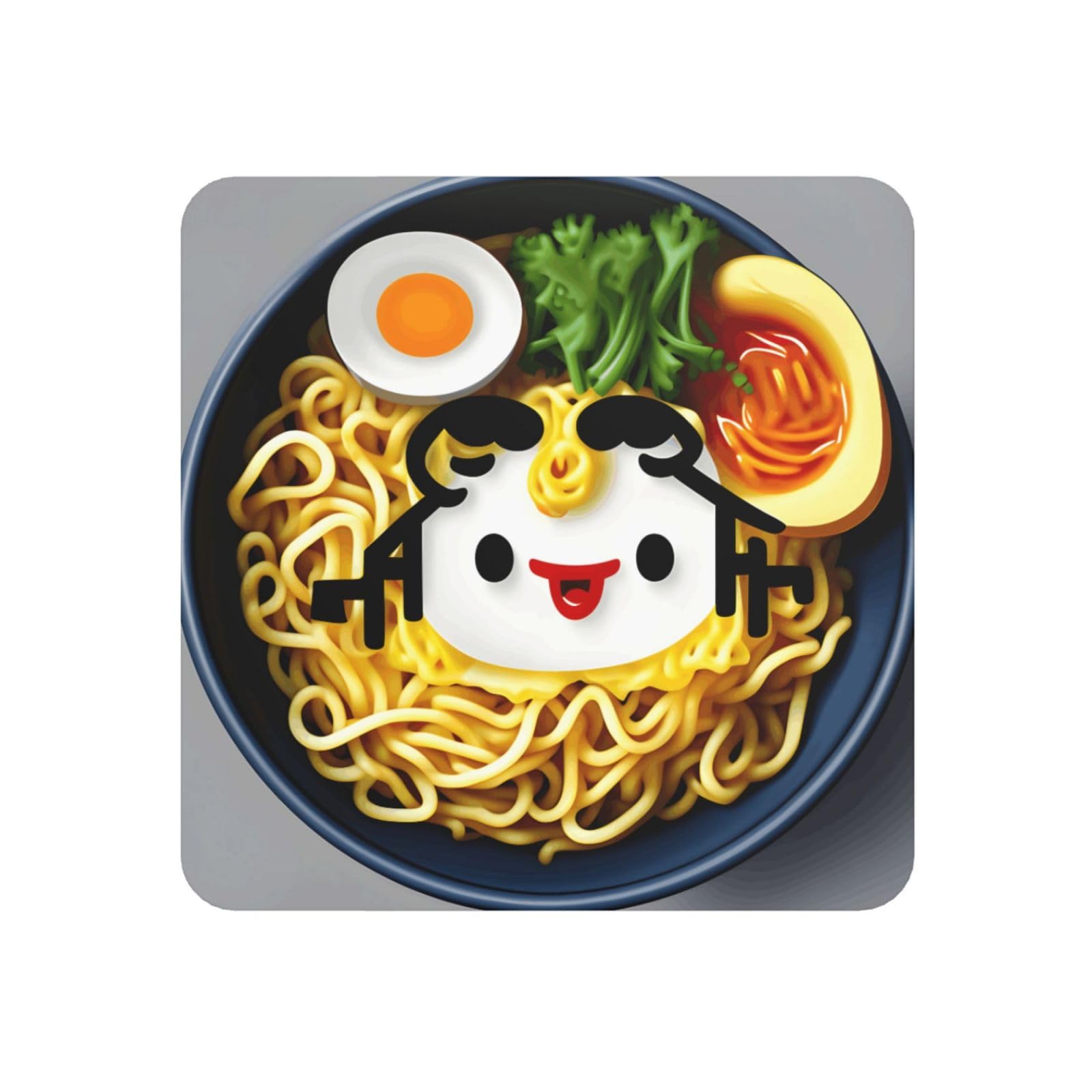 Egg Cup Noodle Ramen Print Refrigerator Magnet,Magnets For Refrigerator Decoration, Kitchen, Office, Wall