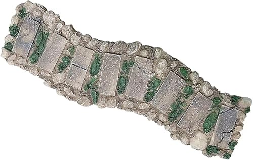 Camino en miniatura, camino de piedra, mini camino para jardín de hadas, camino de resina, adornos de casa de muñecas