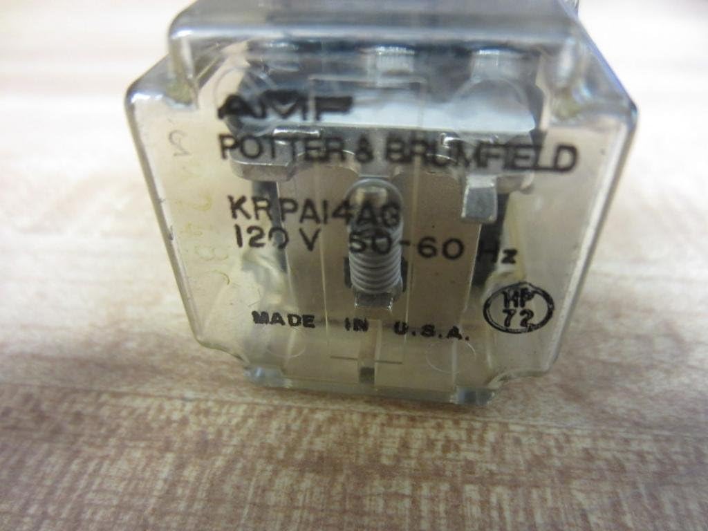 TE CONNECTIVITY / POTTER & BRUMFIELD KRPA-14AG-120 POWER RELAY, 3PDT, 120VAC, 10A, PLUG IN