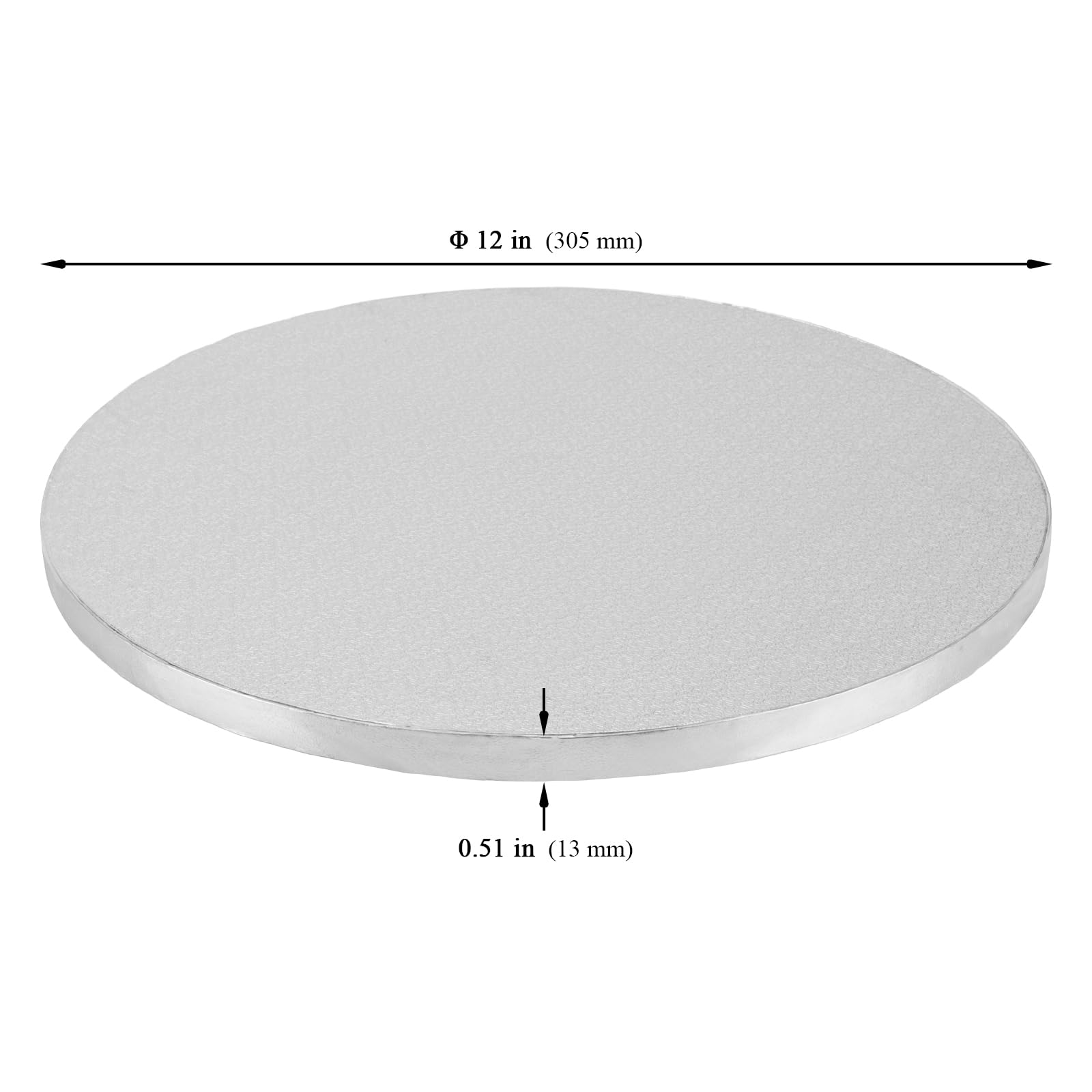 MUKSEUT Lot de 10 plateaux à gâteau ronds de 30,5 cm d'épaisseur, 13 mm d'épaisseur, planches à gâteau professionnelles pour anniversaire, mariage