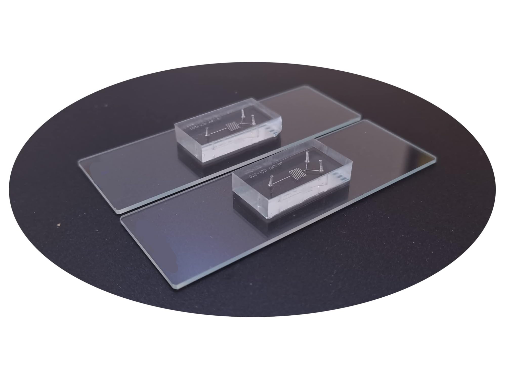 1 Stück Microfluidics BioChip C01-200 C02-200 PDMS-Chip for Flüssigkeitskontrollsystem – Anpassbarer LNP-Chip for den Laborgebrauch(C01-200 Fish bone depression)