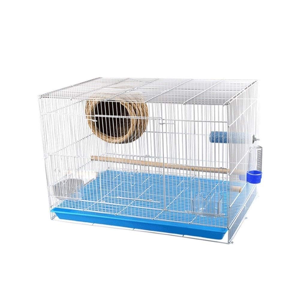 Sjdopulse Solid Bird Cage Creative Metal Birdcage Parrot Pearl Bird Cage Creative Large Pet Cage For Lovebirds Finches Parrotlet Bird Cage,Medium