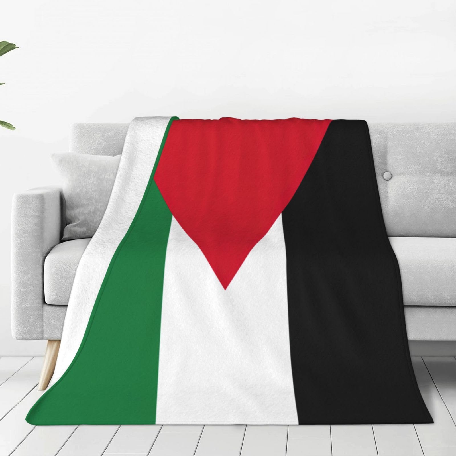 Couverture polaire Palestine chaude pour soirée cocooning sur canapé