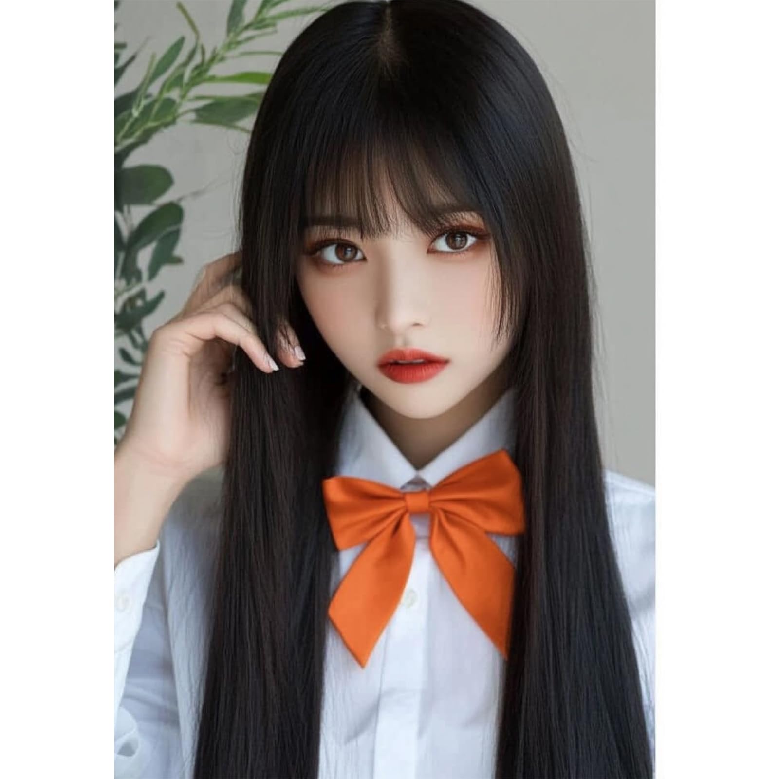 Amazon.co.jp: カツラ 假髪 ロング ストレートヘアー 假髪 ハーフ