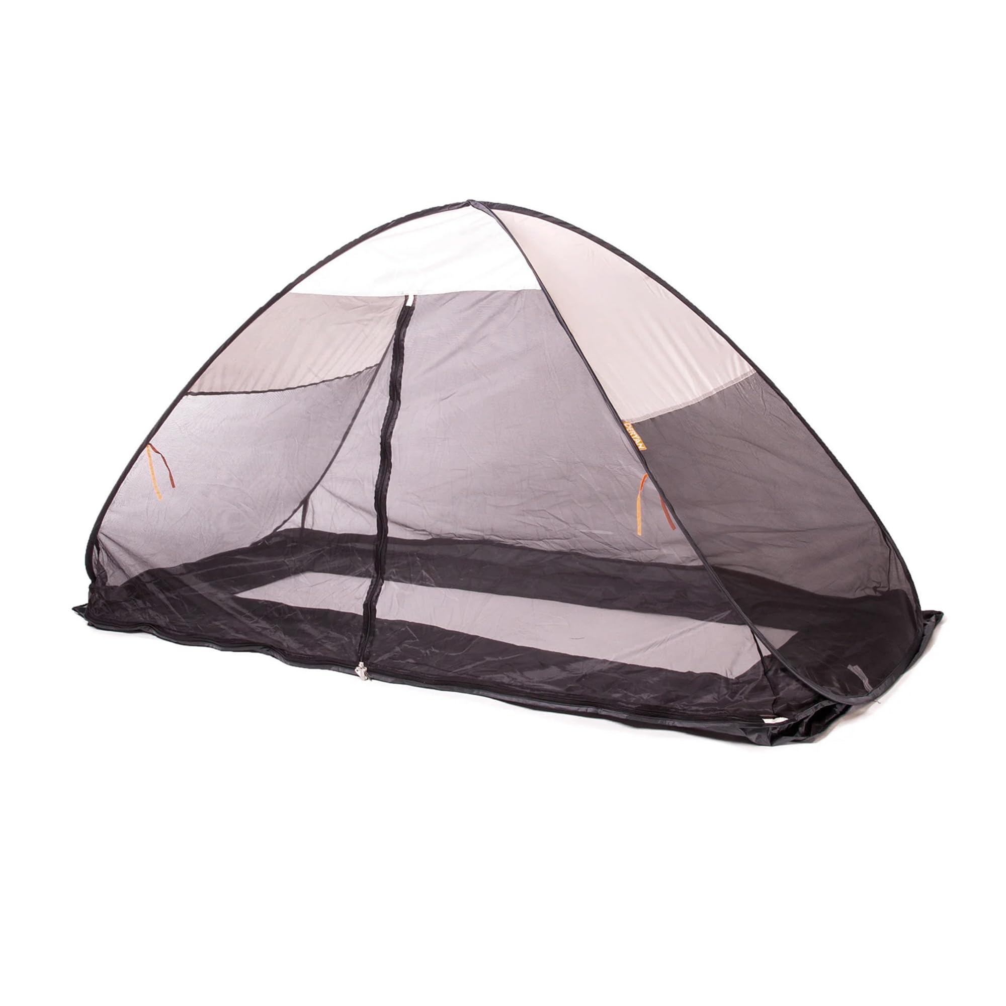 Deryan, System do spania 200 x 90 cm moskitiera 1 mm chroni śpiące dziecko przed owadami, w tym torba do przenoszenia, kremowa (pop-up)