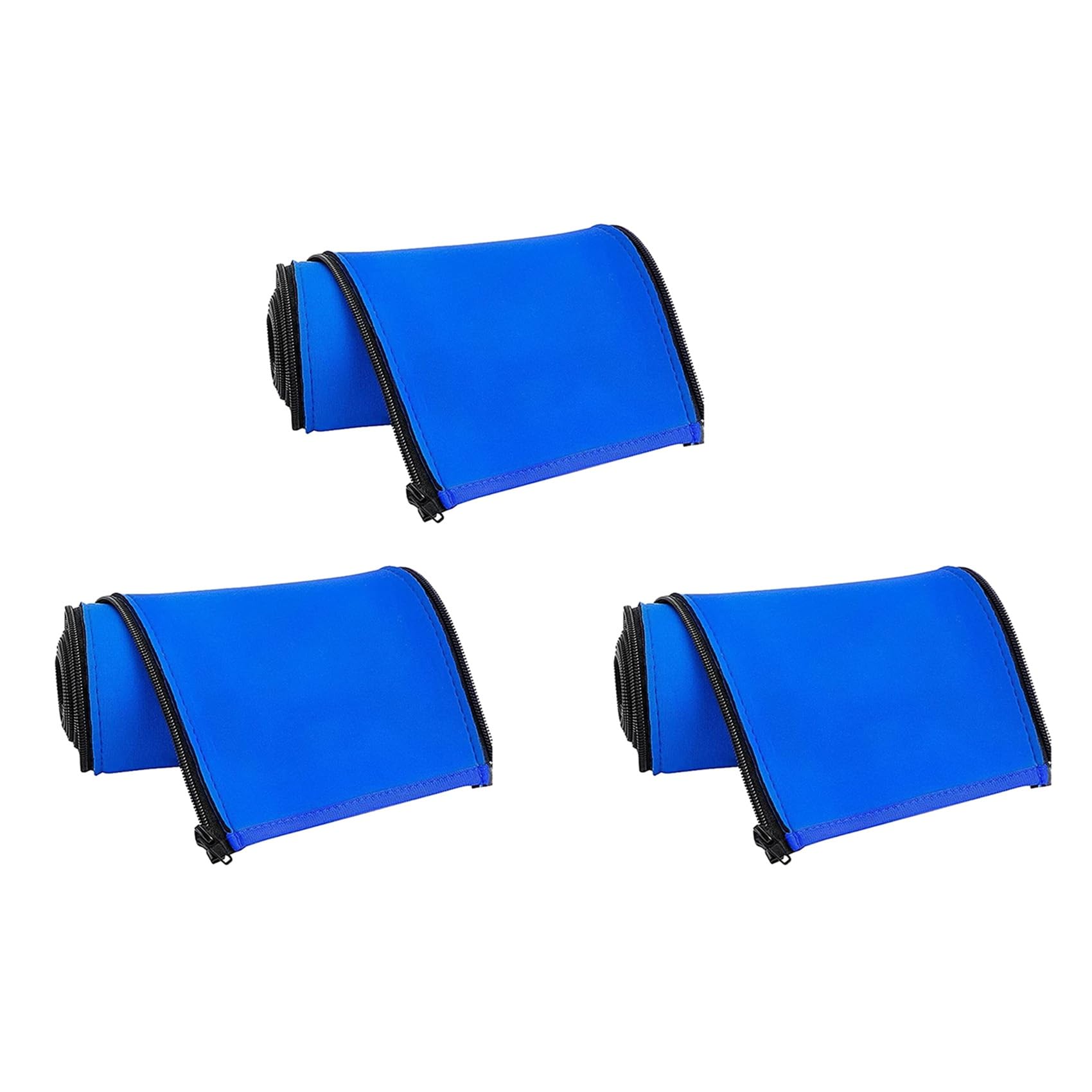 Jnchdghwa Blue 3X Pool Railing Covers-8 Feet Zippered Swimming Pool Handrail Covers-Hand Grip Rail Slip Cover For Pool Ladder Handles