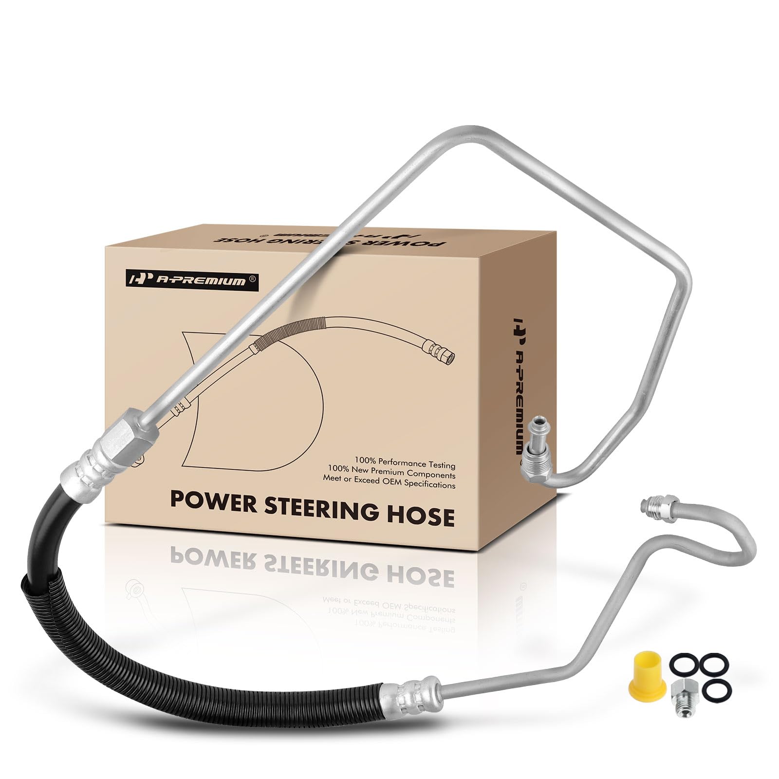 A-Premium Power Steering Pressure Hose Line Assembly Compatible with Chevrolet Express 1500/Express 2500 2006-2014, Express 3500, Express 4500 & GMC Savana 1500, Savana 2500, Savana 3500, Savana 4500