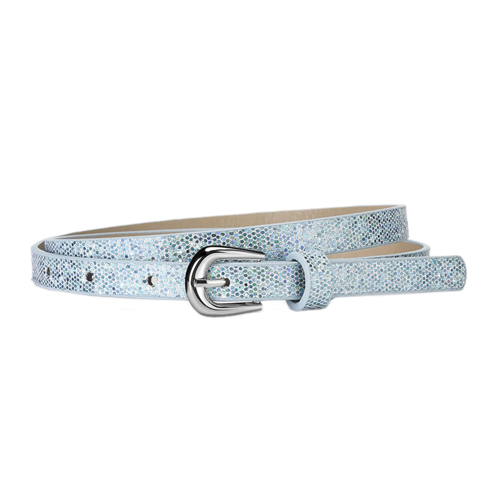 RKJRTK Punk Waist Belly Chain Belt For Women Men For Street Dance Prom Hip Hop Rock Bands PU Belt Jean