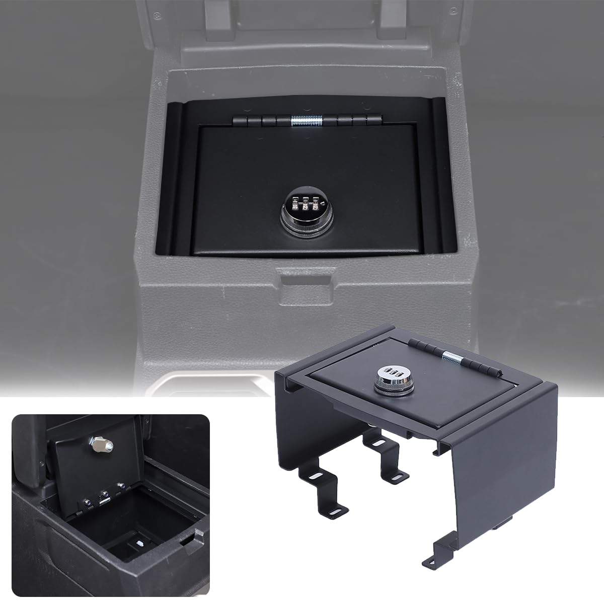 Amazon.com: Carbon Steel Car Center Console Safe Lockbox Insert