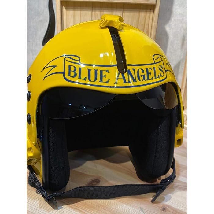 Buy polyst Fighter Pilot Blue Angels Helmet from TOP Gun Movie Prop Naval Aviator USN Navy HGU