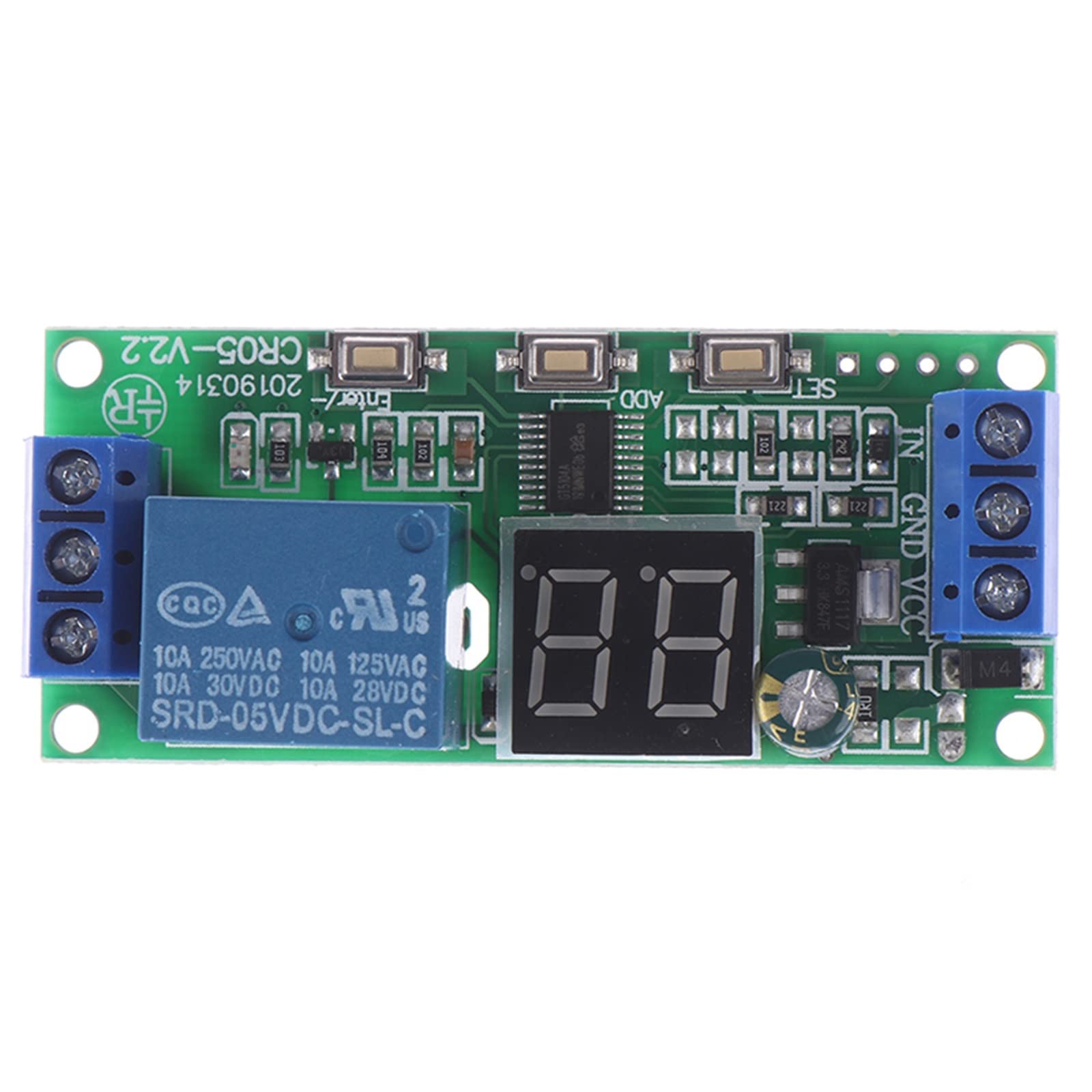 CSKWLLNBC 1PCS DC 5V / 12V 24V Multifunction Digital Time Infinite Delay Switch Timer Relay Module