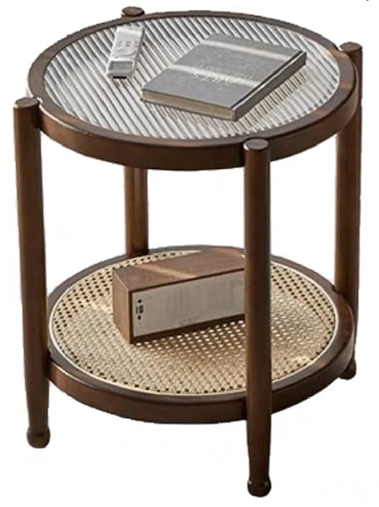 配送料込！籐づくりガラステーブル Amazon.co.jp: HOMELIFガラステーブル センターテーブル 丸