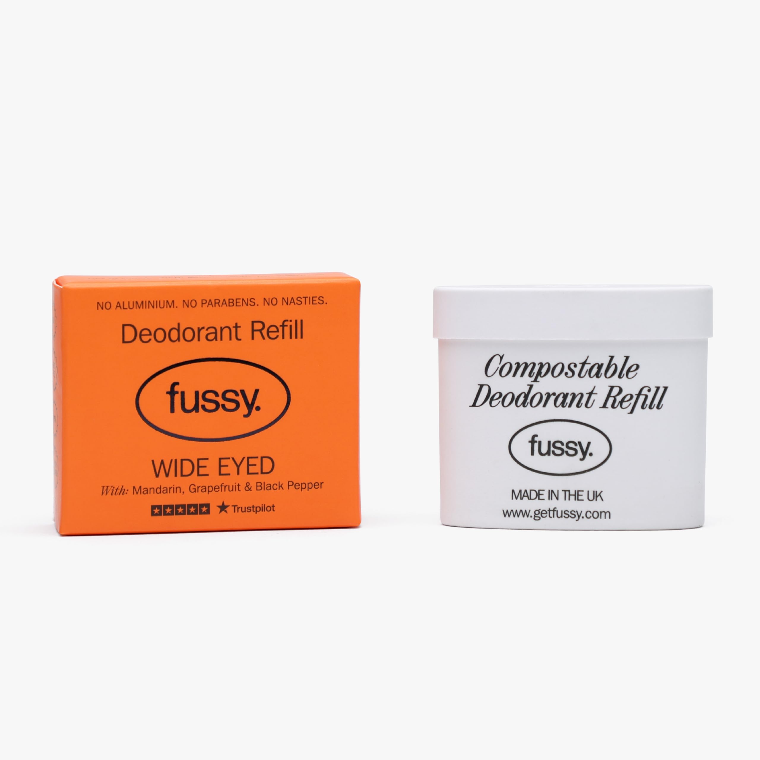 Fussy Refillable Natural Deodorant Refill - Citrus Scent