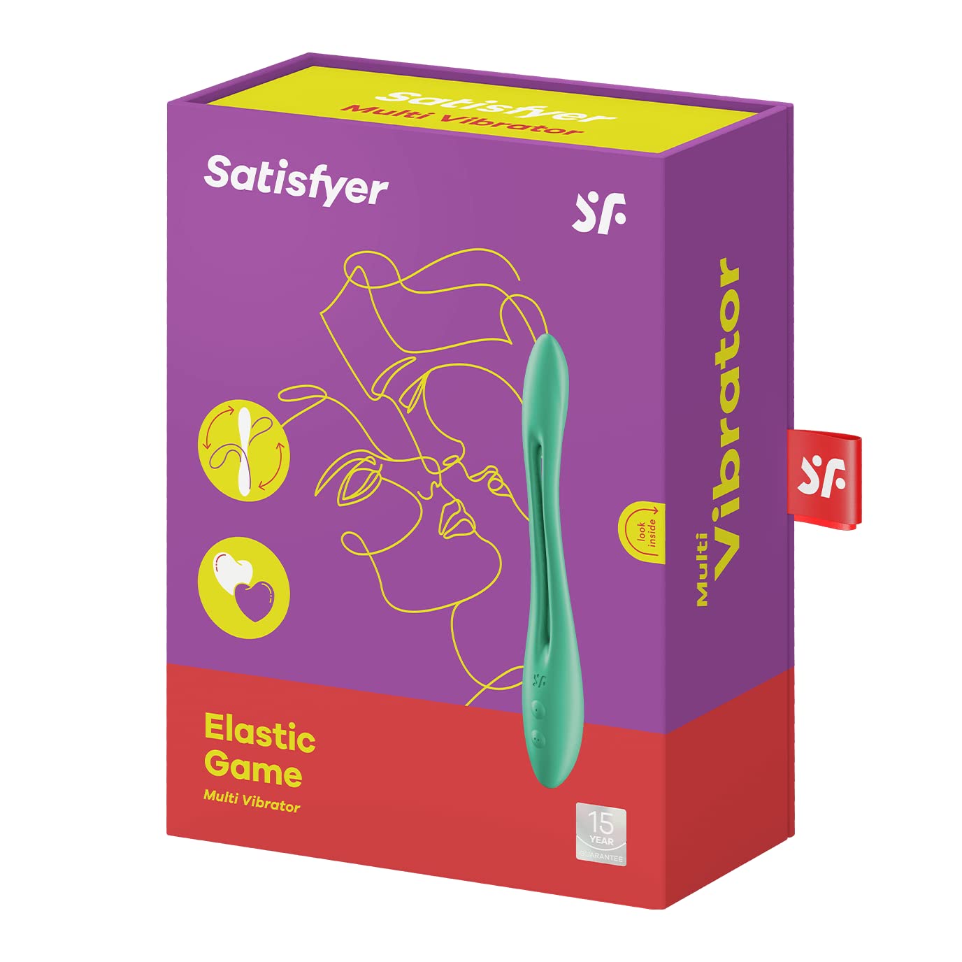 Satisfyer Juego Elástico Multivibrador | Vibrador para Punto G | Estimulador Flexible para Mujeres Hombres y Parejas | Juguetes Eróticos para pareja sexuales con 16+ Funciones