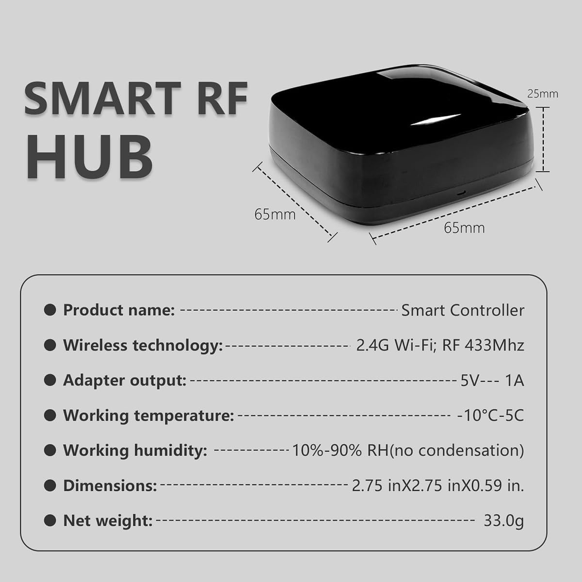 Smart HUB Blinds Remote Control Center Electric Roller Blind Accessories Support Connection with Tuya, Life APP, Alexa, Google (Smart Hub)