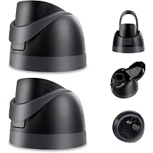 2 Pack Replacement Lid for Owala Freesip, One Button Water Bottle Top Replacement Cap Compatible with Owala Cup 16oz 24oz 32oz 40oz, Leakproof Replacement Accessory, BPA-Free Black
